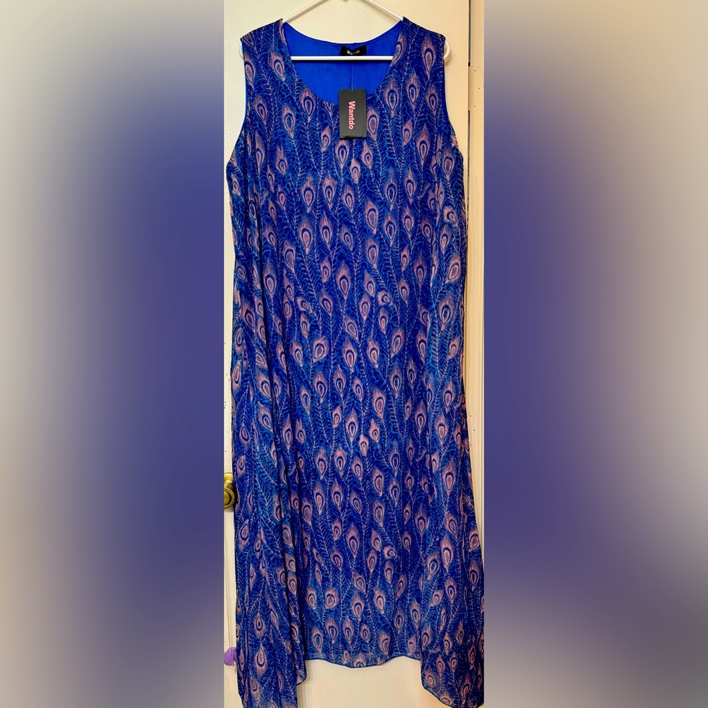 Wantdo Peacock Feather Dress